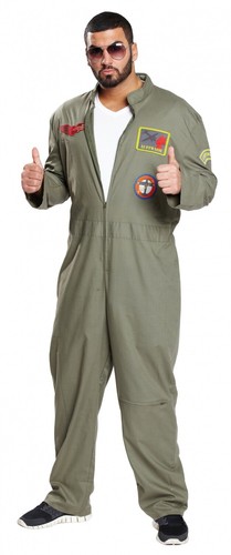 Pxp 14622 kampfpilot kostüm - kampfpilot,